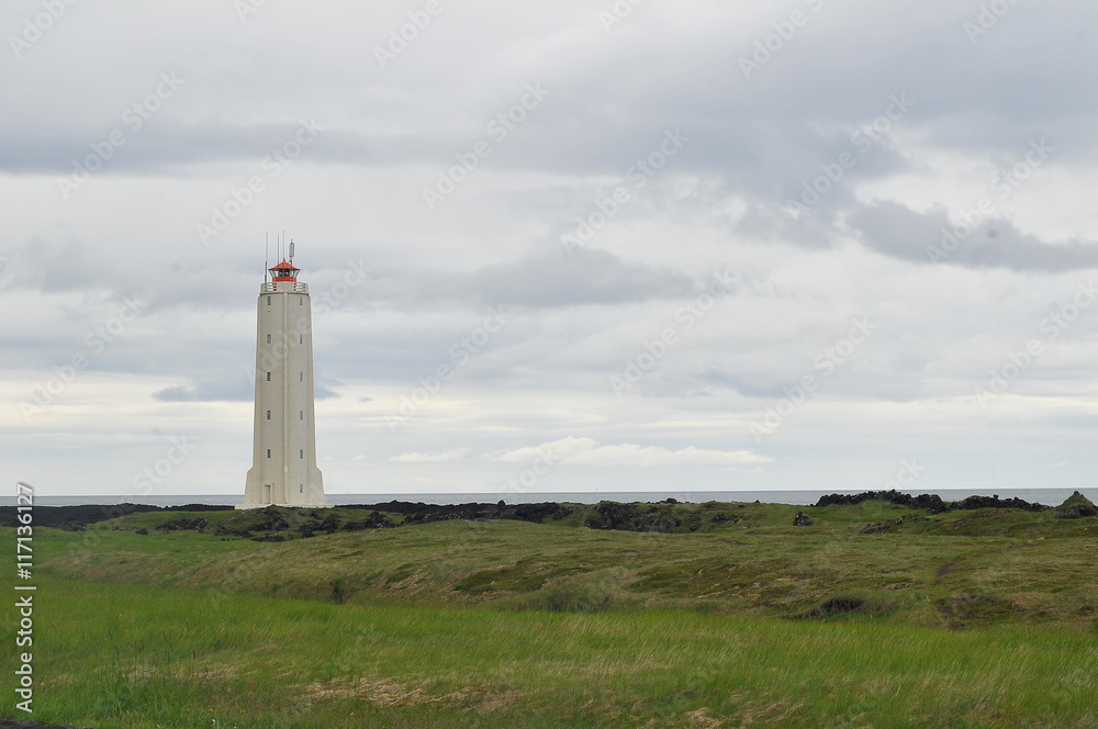 Lighthouse near Malarif Iceland, Snaefellsnes
