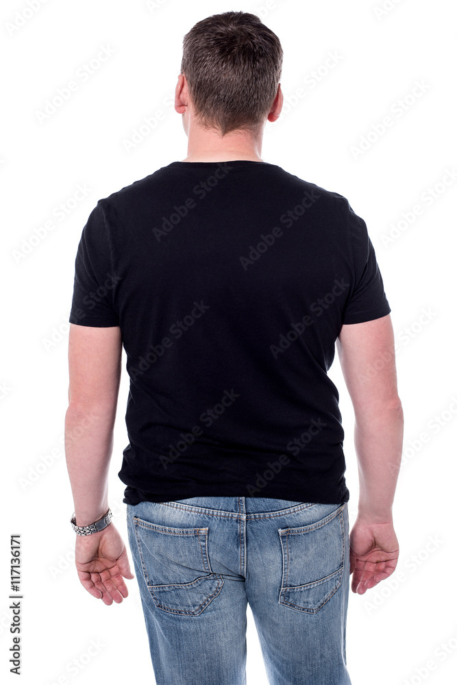 Man facing towards the wall Man facing towards the wall