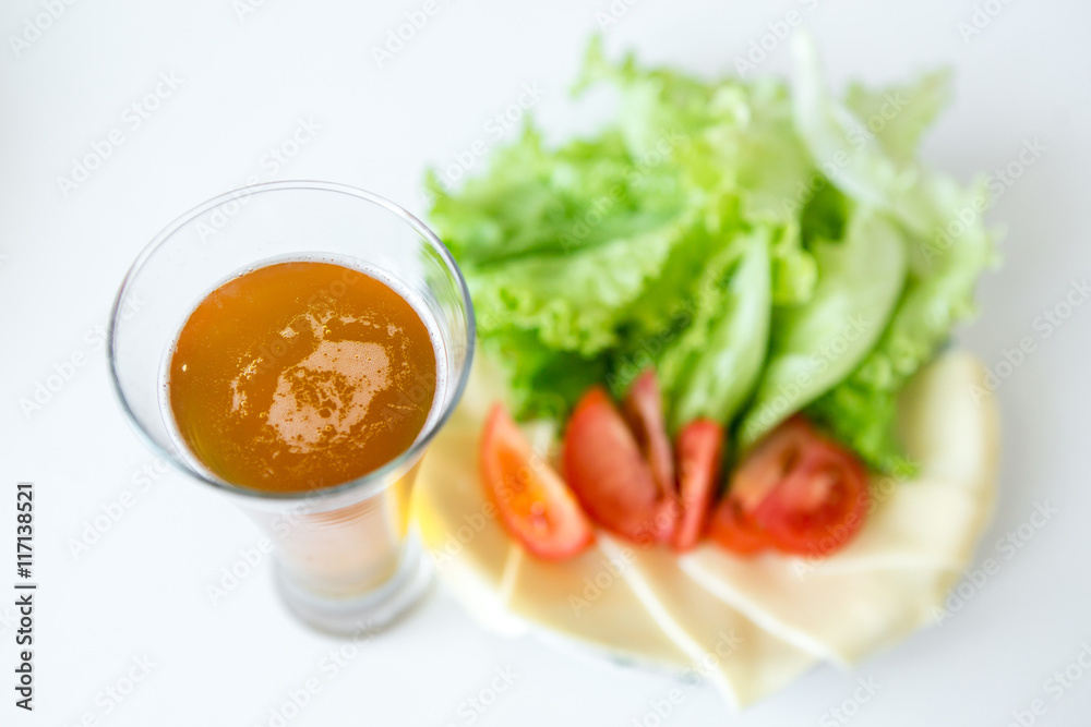 vegetable, beer, processed cheese vegetable, beer, processed cheese