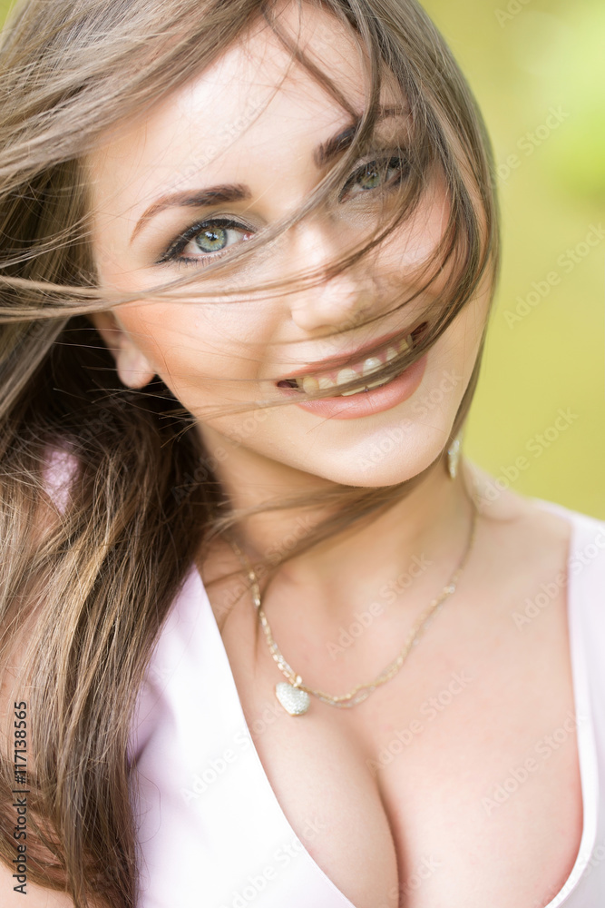 Young Busty Girl Stock Photo - Alamy