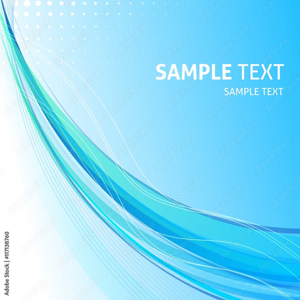 Naklejka premium Abstract wave line background