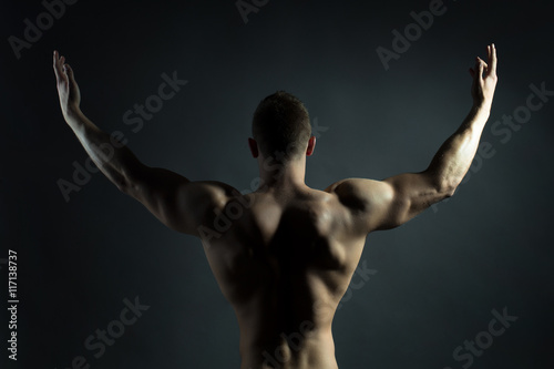Muscular man with sexy body
