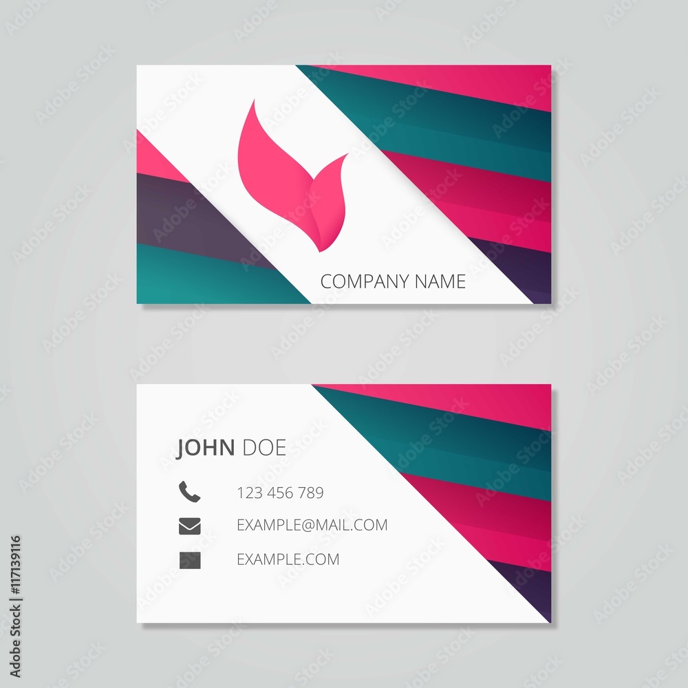 Abstract business card template