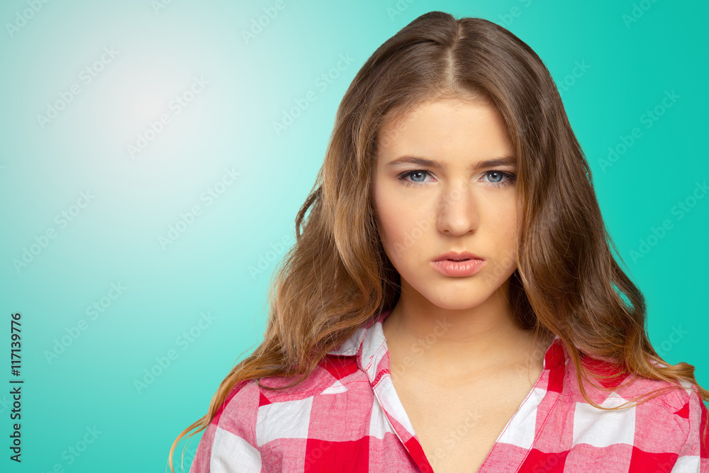 Portrait of beautiful sad woman Portrait of beautiful sad woman