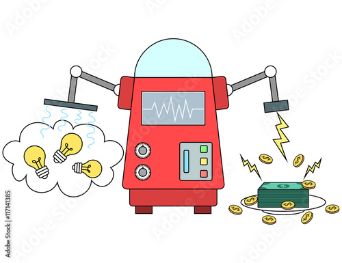 Machine converting ideas to money