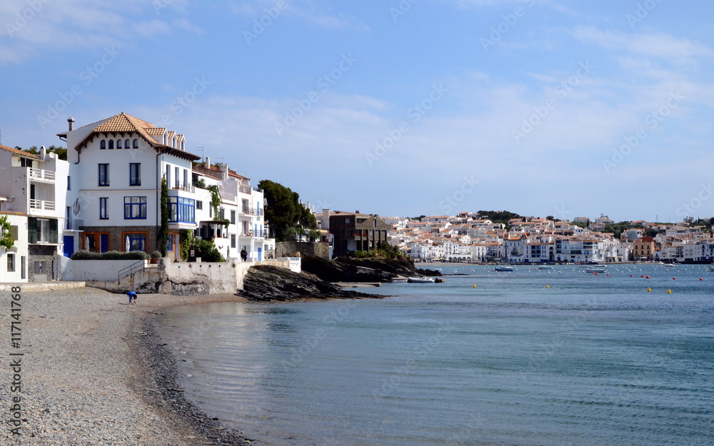 The shoreline of Cadaques village, Spain