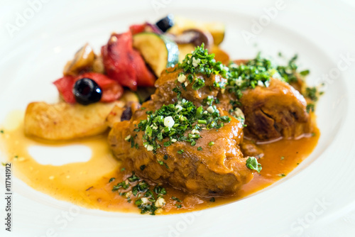 meat with vegetables
