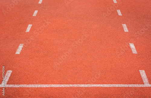 Start running track in stadium or sport park
