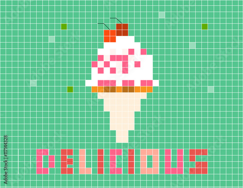 Design of ice cream cones,vector illustrations