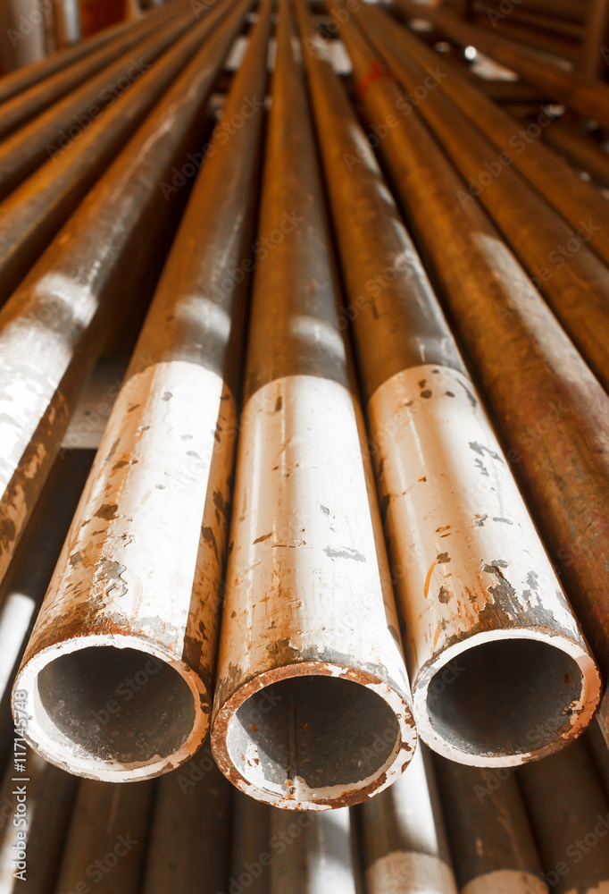 pipelines construction of scaffolding in offshore oil and gas platform. pipelines construction of scaffolding in offshore oil and gas platform.