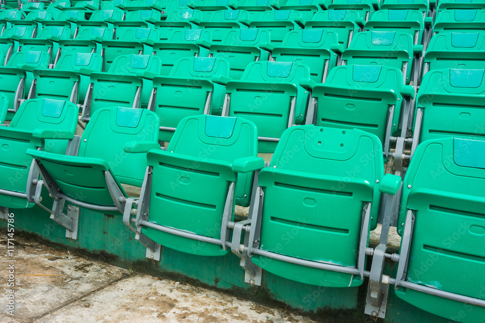 Fototapeta premium A group of empty seat or chair in stadium , theater or concert