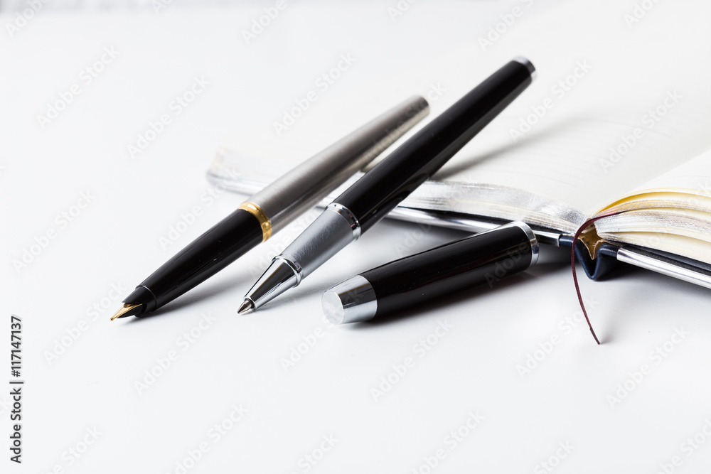 Pen and notebook Pen and notebook