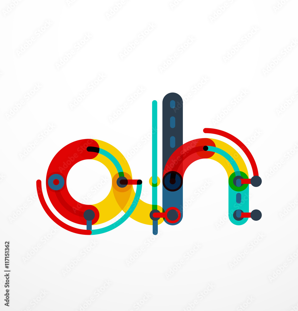 Colorful funny cartoon letter icon Colorful funny cartoon letter icon