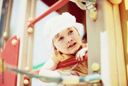 2 years kid  in playground © JackF