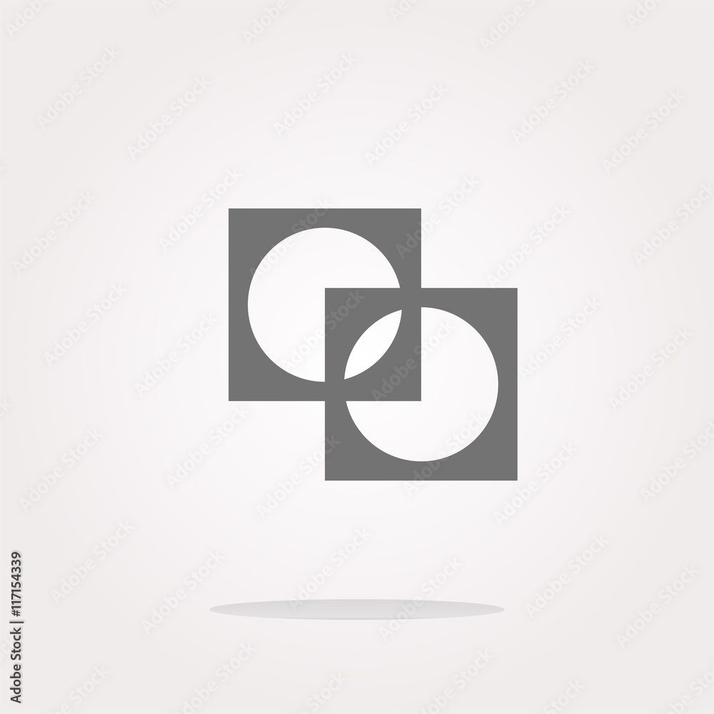 Apps icon. abstract sign on web button isolated on white . Vector illustration Apps icon. abstract sign on web button isolated on white . Vector illustration