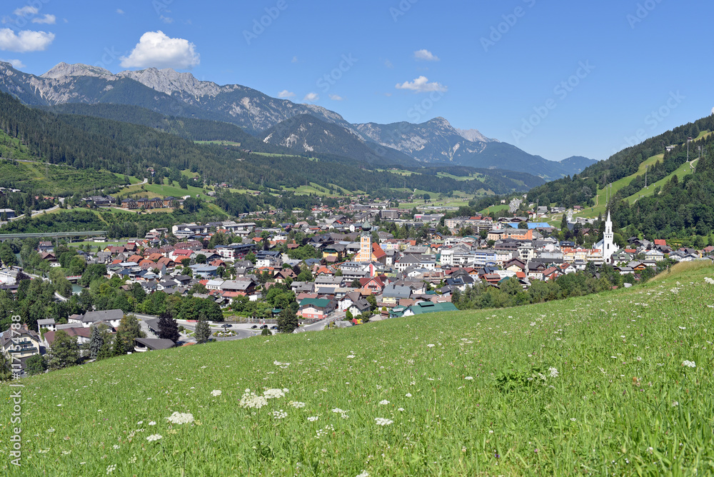 Ort Schladming in der Steiermark / Österreich