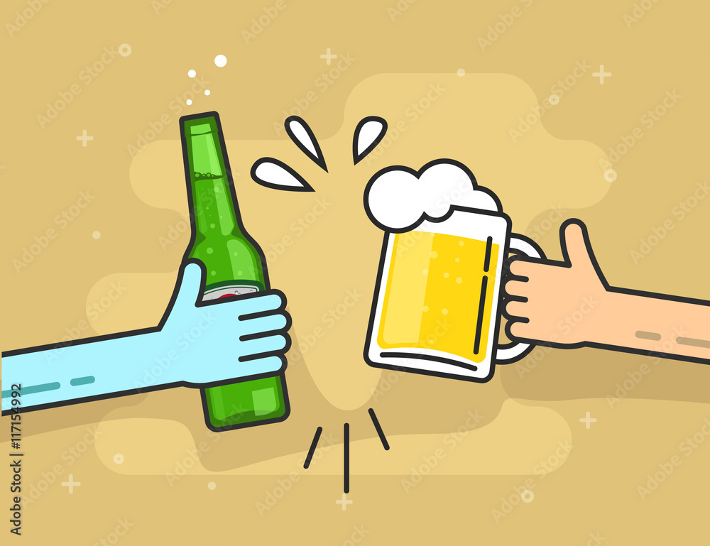 Floating Beer Buddy High-Res Vector Graphic - Getty Images