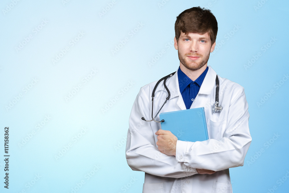 Portrait of confident young medical doctor Portrait of confident young medical doctor