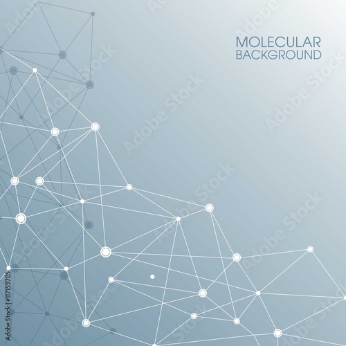 Molecular structure abstract background