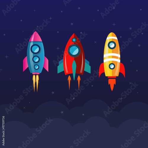 Space rockets collection