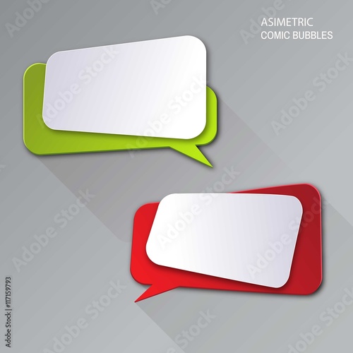 Modern speech bubbles