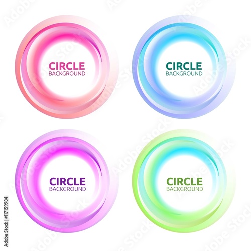 Set of circles background