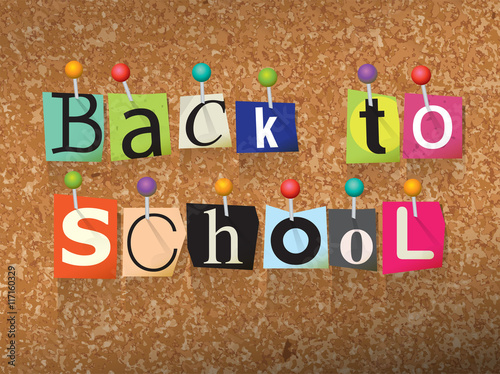 Back to School Ransom Note Illustration