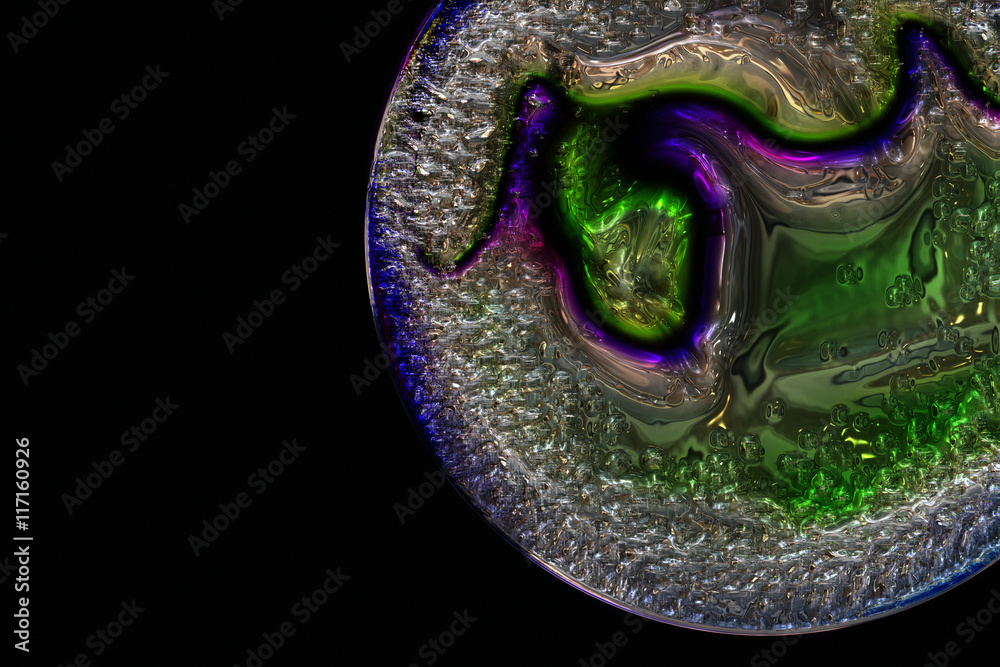 Fototapeta premium fantastic illustrated glass background object with space for your text