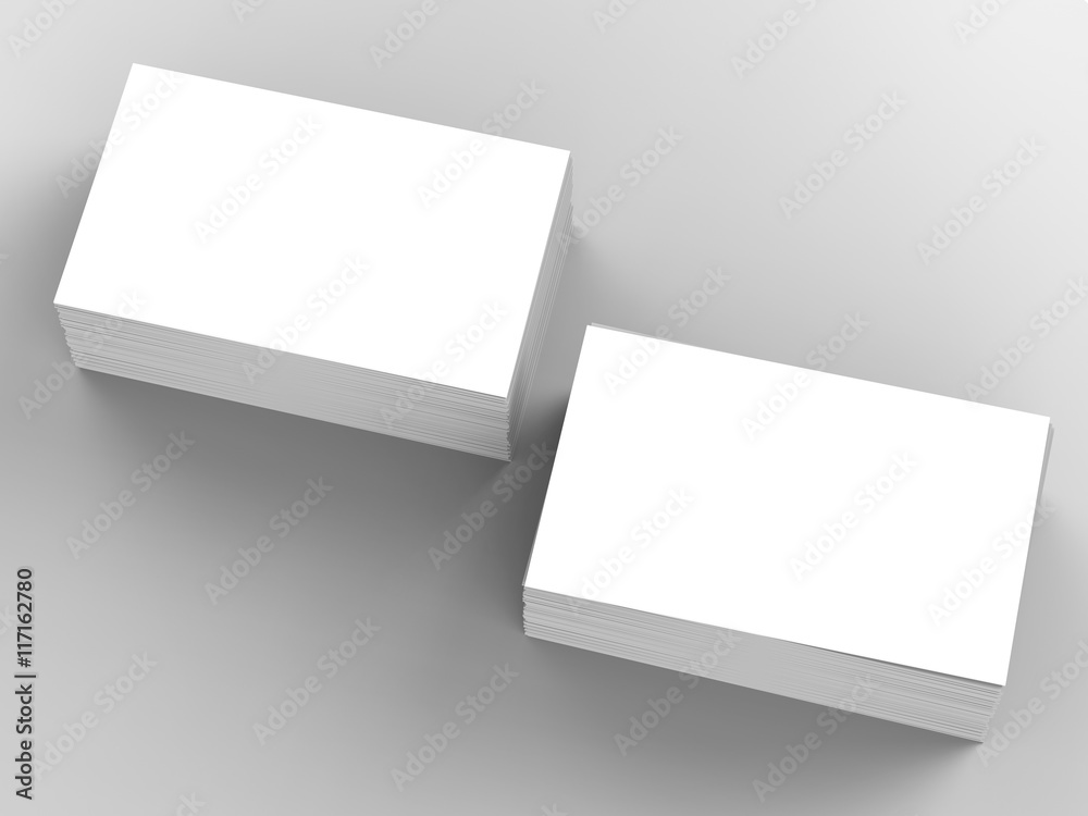 stack of business card on grey background stack of business card on grey background