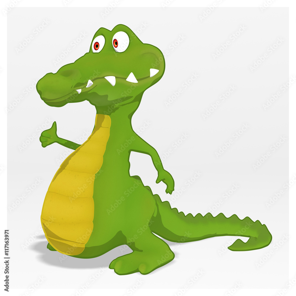 Fototapeta premium Fun crocodile