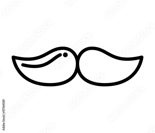 mustache hipster style icon