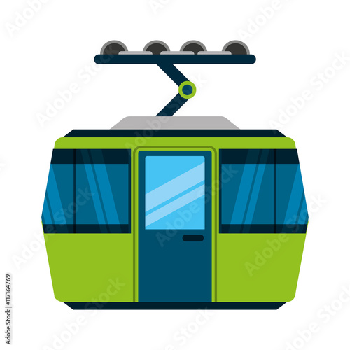 cableway funicular transport icon