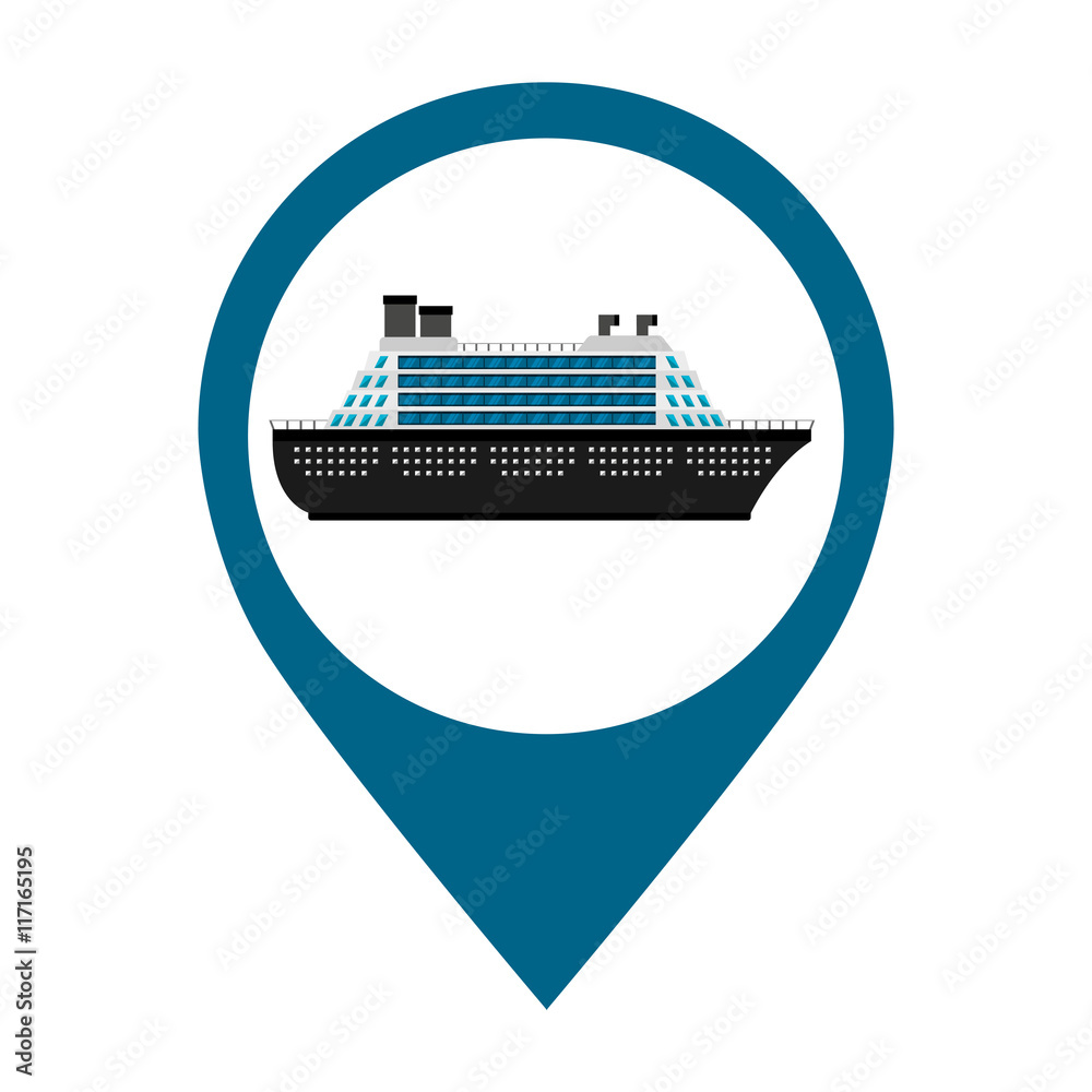 ship cruise boat icon