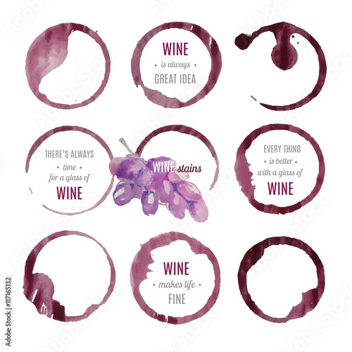 Wine stains