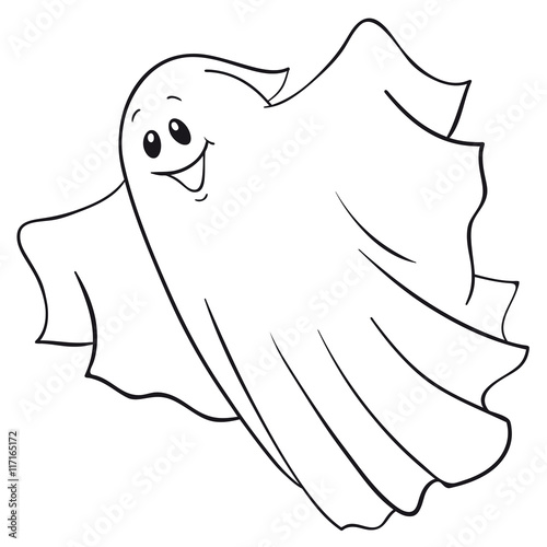 spooky ghost outlines