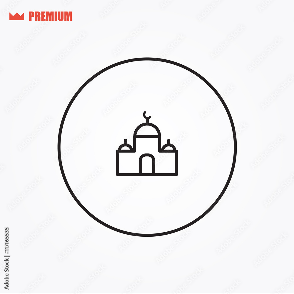 Mosque vector icon Mosque vector icon