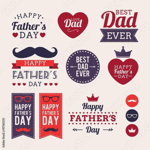 Fathers day labels