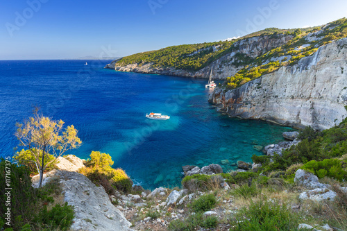 Beautiful coastline of Zakynthos island, Greece