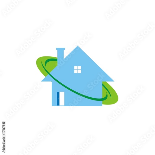 organic cleaning service logo template