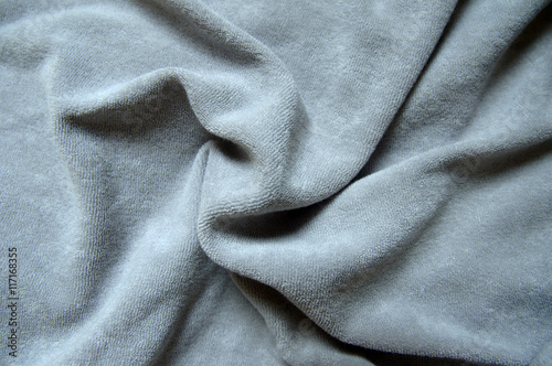 Gray background, soft velor fabric