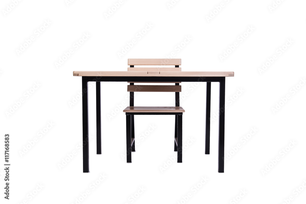 Set of kitchen furniture isolated on white Set of kitchen furniture isolated on white