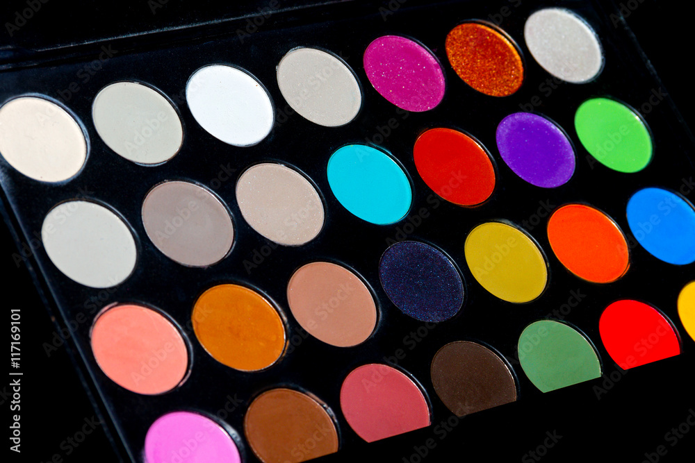 Row of high quality rouge. Professional make-up. Skin care. Cosmetic Row of high quality rouge. Professional make-up. Skin care. Cosmetic