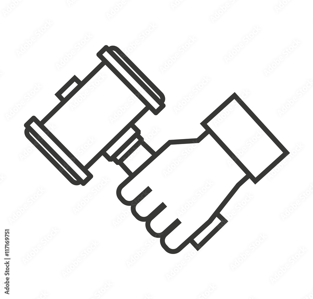 hammer wood gavel icon hammer wood gavel icon