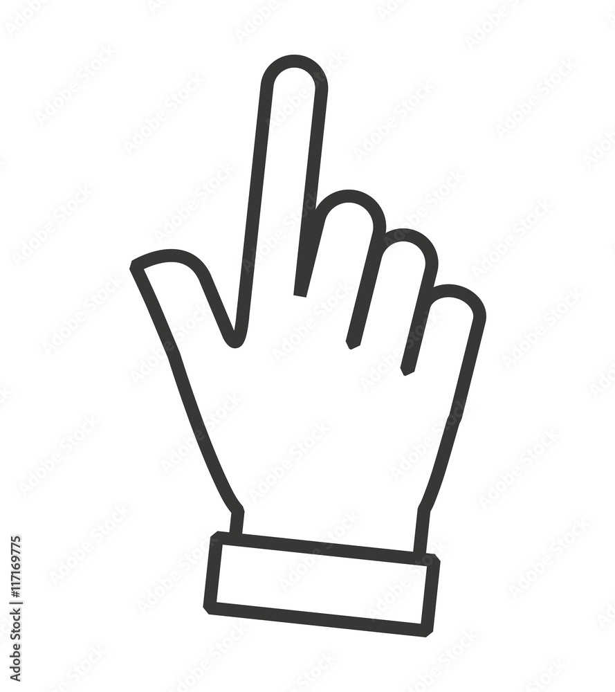 hand human user icon hand human user icon