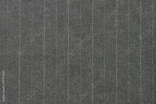 Background gray wool suiting fabric with stripes