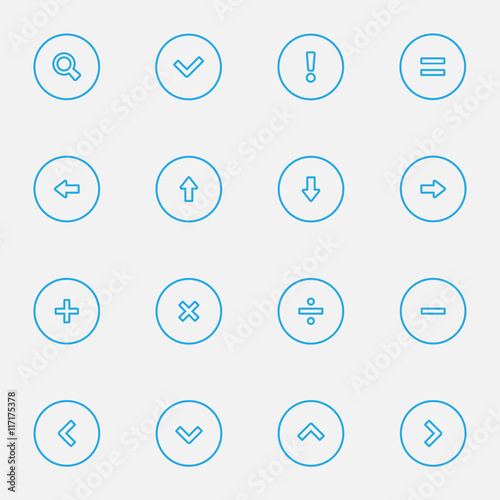 Signs Control flat  icons