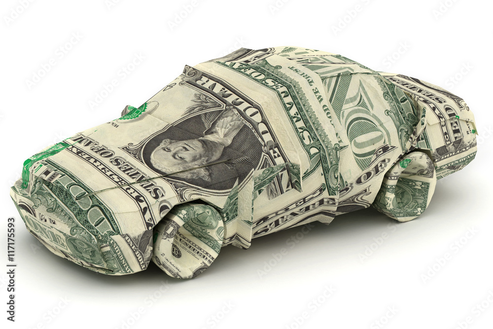 Car dollar origami