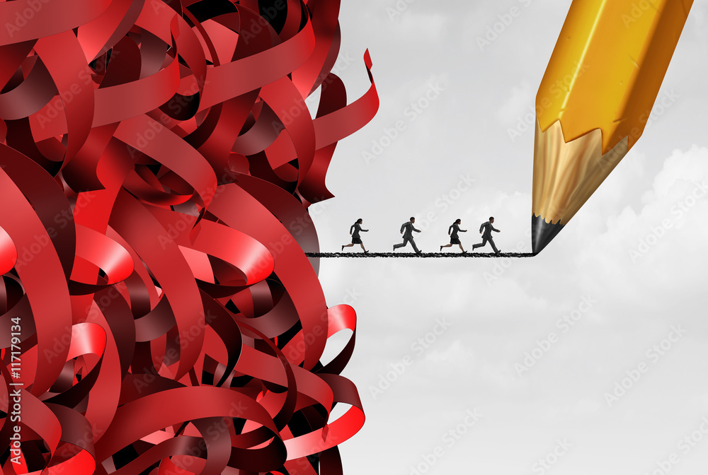 Εκτύπωση καμβά Bureaucracy Management Success