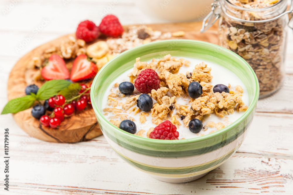 Muesli with berries Muesli with berries