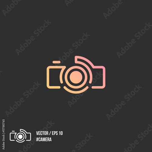 Camera icon. Vector illustration EPS 10